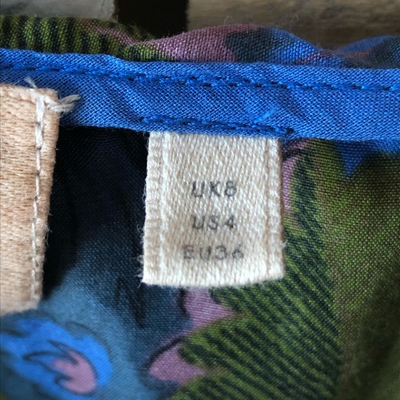 ANTHROPOLOGIE VANESSA VIRGINIA Silk button front ruffle shirt, size 4 - Picture 7 of 9